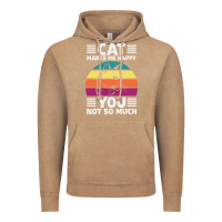 Vintage Coffee Funny Cat Lover Sarcastic Cat Memes Vintage Hoodie - linhVisuals