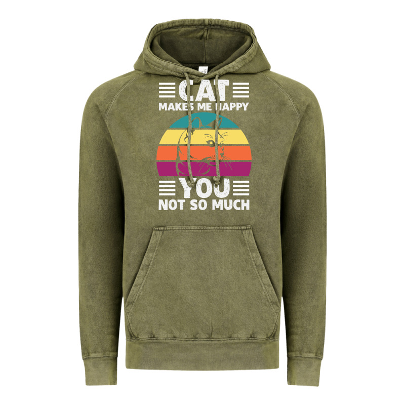 Funny Cat Lover Sarcastic Cat Memes Vintage Hoodie by linhVisuals | Teevron