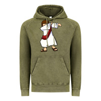 Vintage Olive dabbing jesus christian dab dance Vintage Hoodie - linhVisuals