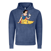 Vintage Denim snow white Vintage Hoodie - linhVisuals
