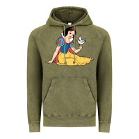 Vintage Olive snow white Vintage Hoodie - linhVisuals