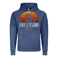Vintage Denim jekyll island beach georgia ga palms vacation surf sundown tank top Vintage Hoodie - linhVisuals