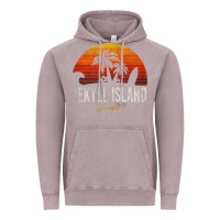 Vintage Zinc jekyll island beach georgia ga palms vacation surf sundown tank top Vintage Hoodie - linhVisuals