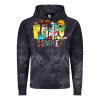 Cloud Black hello summer drink Vintage Hoodie - CowhideDigitalArt