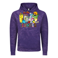 Cloud Purple hello summer drink Vintage Hoodie - CowhideDigitalArt