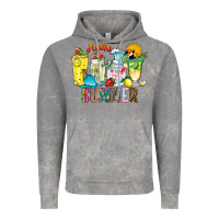 Cloud Rock hello summer drink Vintage Hoodie - CowhideDigitalArt