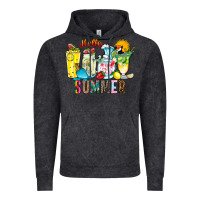 Vintage Black hello summer drink Vintage Hoodie - CowhideDigitalArt