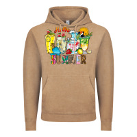 Hello Summer Drink Vintage Hoodie | Teevron