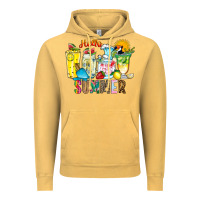 Vintage Mustard hello summer drink Vintage Hoodie - CowhideDigitalArt