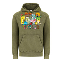 Vintage Olive hello summer drink Vintage Hoodie - CowhideDigitalArt