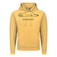 Vintage Mustard Funny Animal Sloth SLOPHISTICATED Vintage Hoodie - linhVisuals