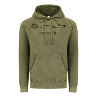 Vintage Olive Funny Animal Sloth SLOPHISTICATED Vintage Hoodie - linhVisuals