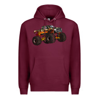 Burgundy monster truck Premium Hoodie - Artiststas