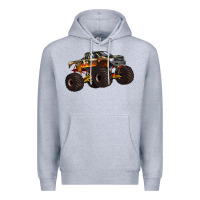 Heather Grey monster truck Premium Hoodie - Artiststas