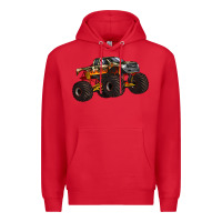 Red monster truck Premium Hoodie - Artiststas