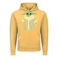 Vintage Mustard Baby Grogu Legend Vintage Hoodie - linhVisuals
