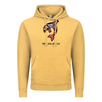Vintage Mustard mill valley, california native american orca killer whale raglan baseb Vintage Hoodie - linhVisuals