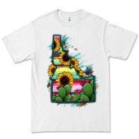 Idaho Map Sunflower Cactus Serape Premium Tee | Teevron