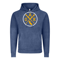 Vintage Denim retro oakland baseball emblem vintage oak premium Vintage Hoodie - linhVisuals