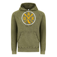 Vintage Olive retro oakland baseball emblem vintage oak premium Vintage Hoodie - linhVisuals