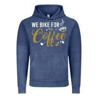 Vintage Denim we bike for coffee t shirt Vintage Hoodie - linhVisuals