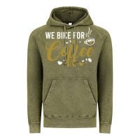 Vintage Olive we bike for coffee t shirt Vintage Hoodie - linhVisuals