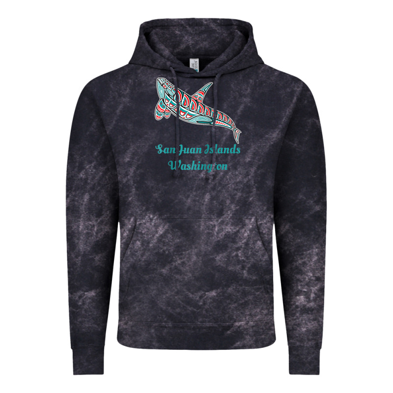San Juan Islands Upward Orca Killer Whale Native American Raglan Baseb Vintage Hoodie by linhVisuals | Teevron
