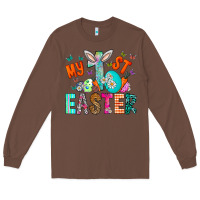 Chestnut My 1st Easter Long Sleeve Tee - CowhideDigitalArt