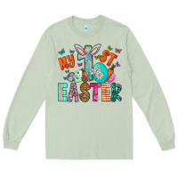 Matcha My 1st Easter Long Sleeve Tee - CowhideDigitalArt