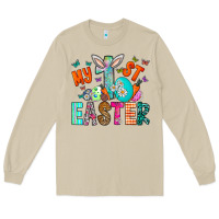 Mushroom My 1st Easter Long Sleeve Tee - CowhideDigitalArt