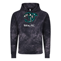 Cloud Black sitka alaska native american tribal orca killer whale raglan baseball Vintage Hoodie - linhVisuals