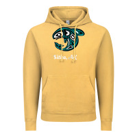 Sitka Alaska Native American Tribal Orca Killer Whale Raglan Baseball Vintage Hoodie | Teevron