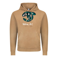Vintage Camel sitka alaska native american tribal orca killer whale raglan baseball Vintage Hoodie - linhVisuals