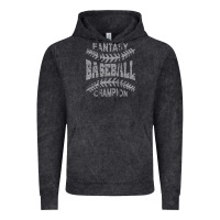 Vintage Black fantasy baseball champion distressed Vintage Hoodie - linhVisuals