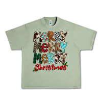 Oil Green Merry Christmas Urban Heavy Tee - FaDigitalArtStudio