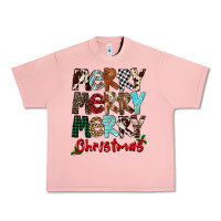 Salmon Merry Christmas Urban Heavy Tee - FaDigitalArtStudio