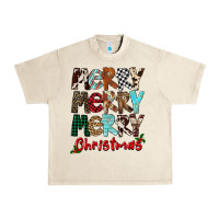 Sandshell Merry Christmas Urban Heavy Tee - FaDigitalArtStudio