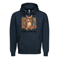 Navy life is better with a chihuahua Zipper Hoodie - JahusDesignShop