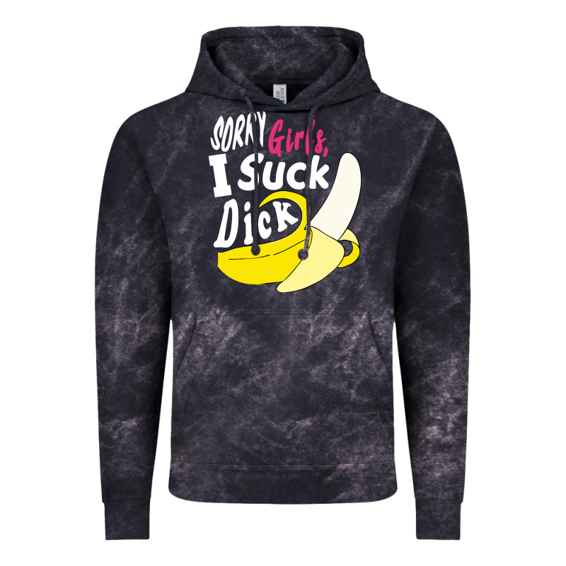 Sorry Girls I Suck Dick Banana Vintage Hoodie by linhVisuals | Teevron