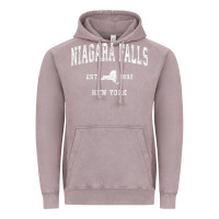 Vintage Zinc niagara falls new york ny vintage athletic sports design t shirt Vintage Hoodie - linhVisuals