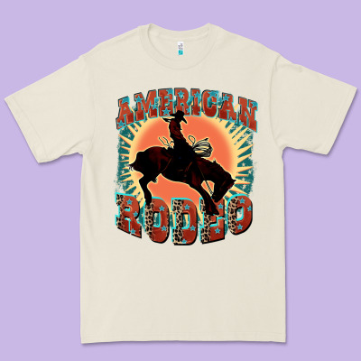American Rodeo Premium Tee Designed By Fadigitalartstudio