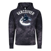 Cloud Black canucks white Vintage Hoodie - linhVisuals