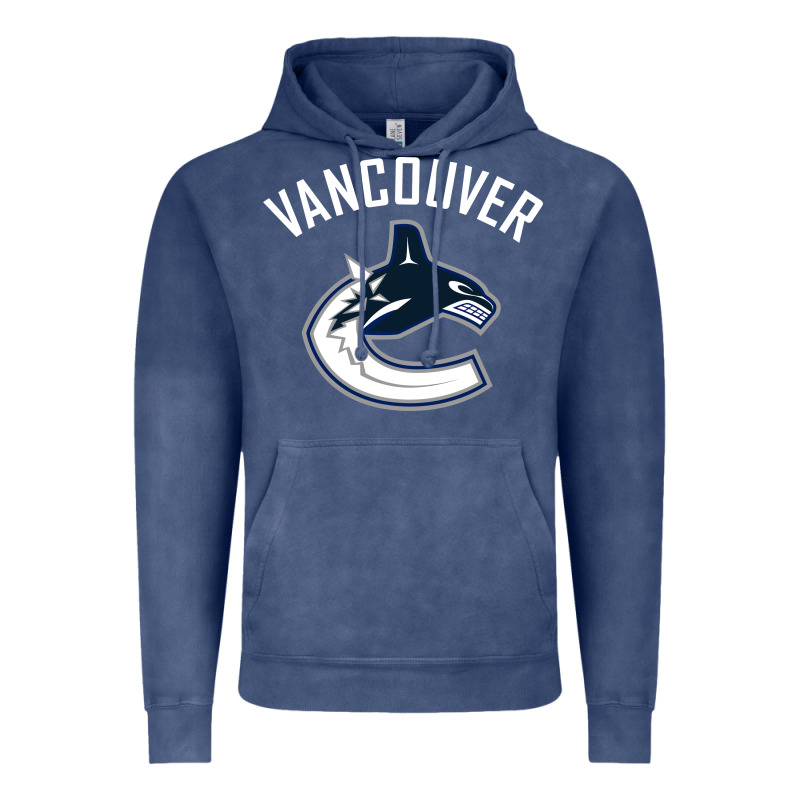 Canucks White Vintage Hoodie by linhVisuals | Teevron