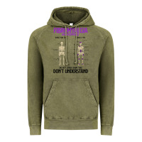 Vintage Olive fibromyalgia awareness do not judge what you dont understand Vintage Hoodie - linhVisuals