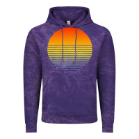 Cloud Purple retro sunset Vintage Hoodie - linhVisuals
