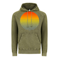 Vintage Olive retro sunset Vintage Hoodie - linhVisuals