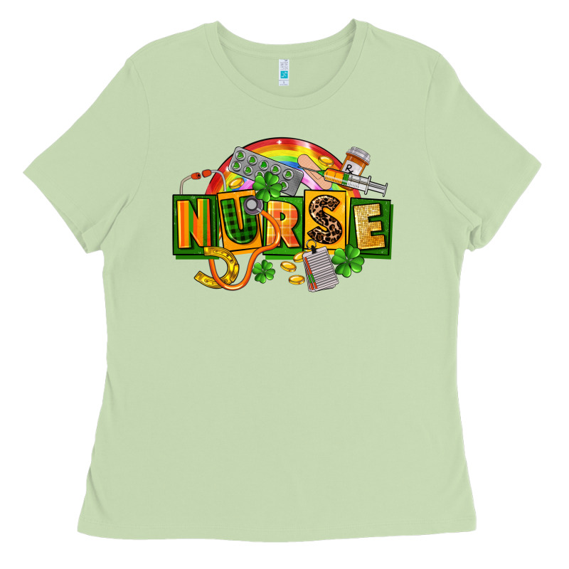 Nurse St Patricks Ladies Tee by FaDigitalArtStudio | Teevron