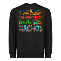 Black I'm just here for the nachos Heavyweight Sweatshirt - RanaPortraitStore