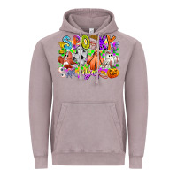 Vintage Zinc Spooky Vibes Ghost Vintage Hoodie - CowhideDigitalArt