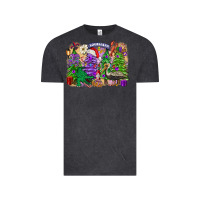 Vintage Black christmas louisiana mardi gras trees Vintage Tee - FaDigitalArtStudio
